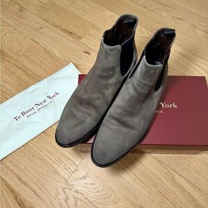 To Boot New York Men's Gray Chelsea Boots SZ 9.5
